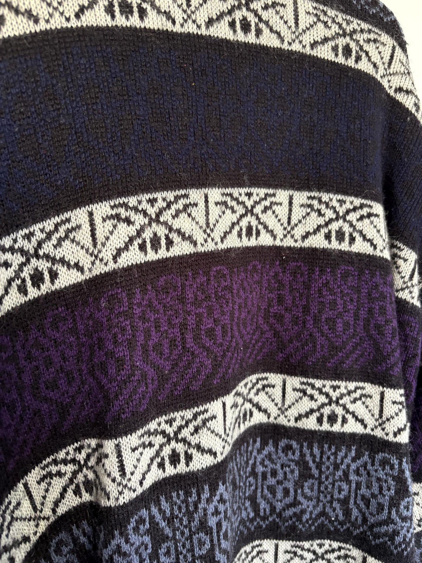 Vintage Fair Isle Wool Blend Cardigan — additional view 14