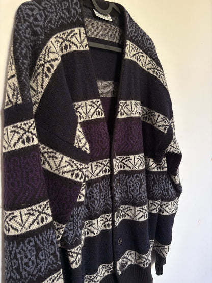 Vintage Fair Isle Wool Blend Cardigan — additional view 12