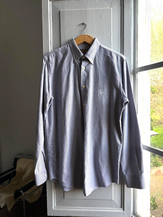 Light Blue Cotton Button-Up Shirt