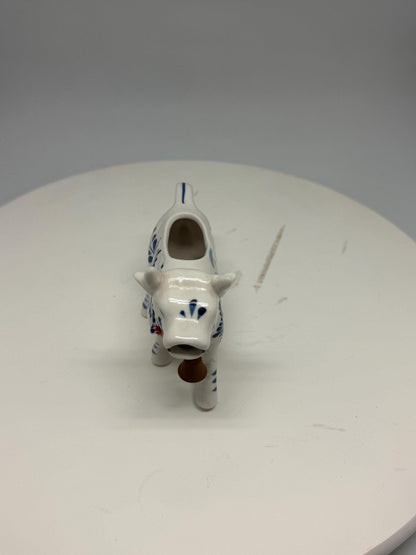 Delft Blue Cow Milk Jug — back view