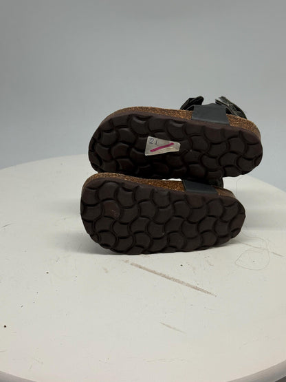 Vintage Black Leather Toddler Sandals — additional view 9