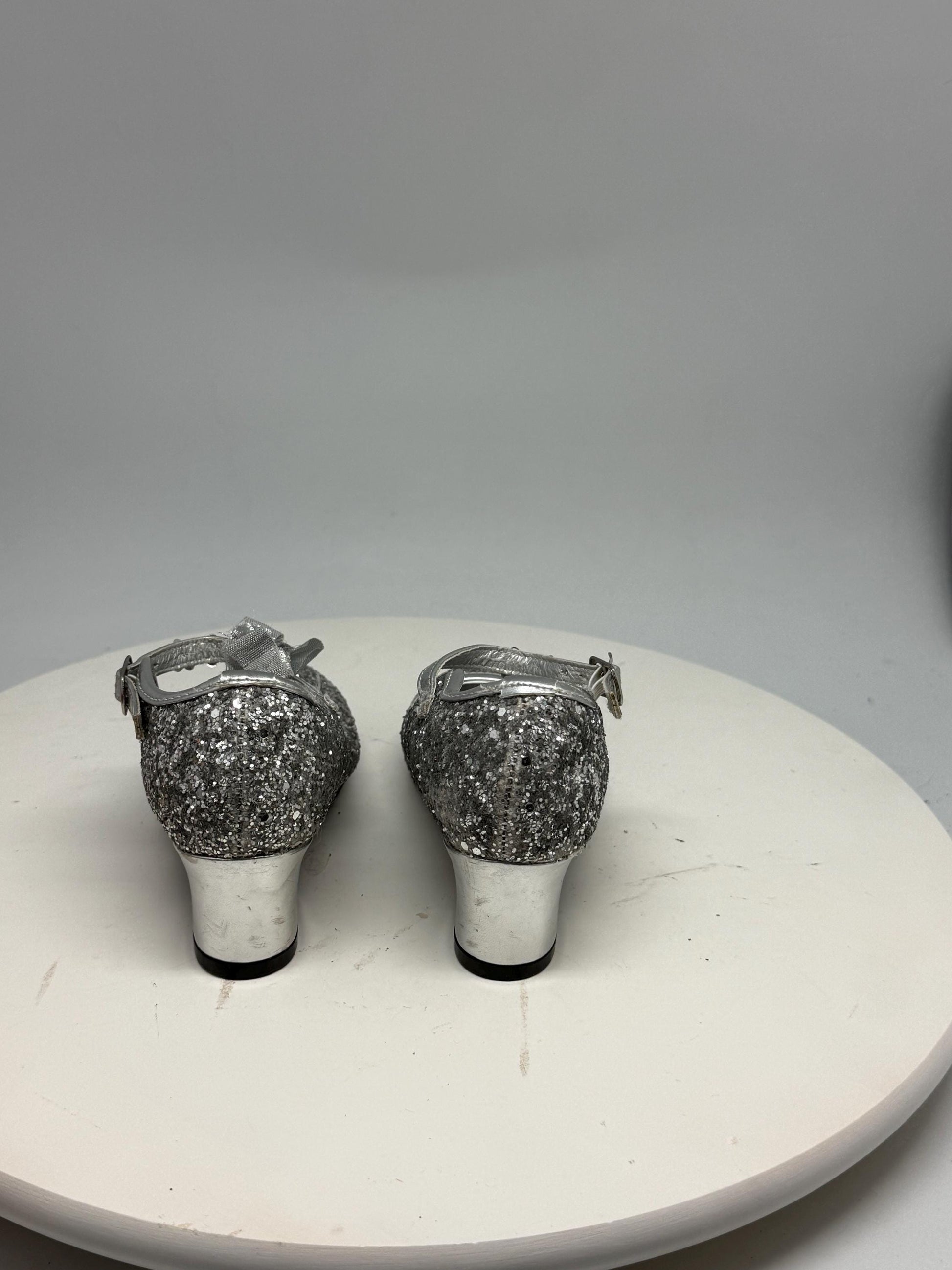 Silver Glitter Mary Jane Shoes For Kids — additional view 7