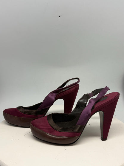 Burgundy Purple Luxury Heels — additional view 5