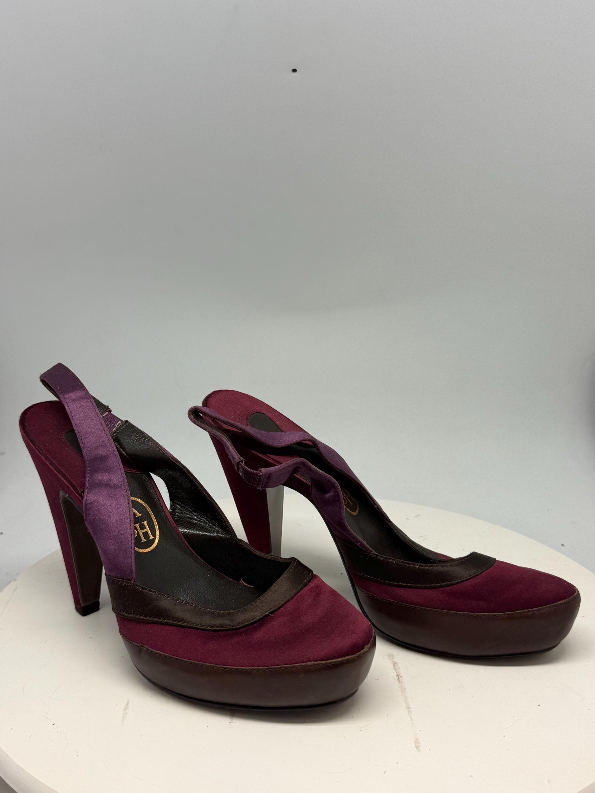 Burgundy Purple Luxury Heels
