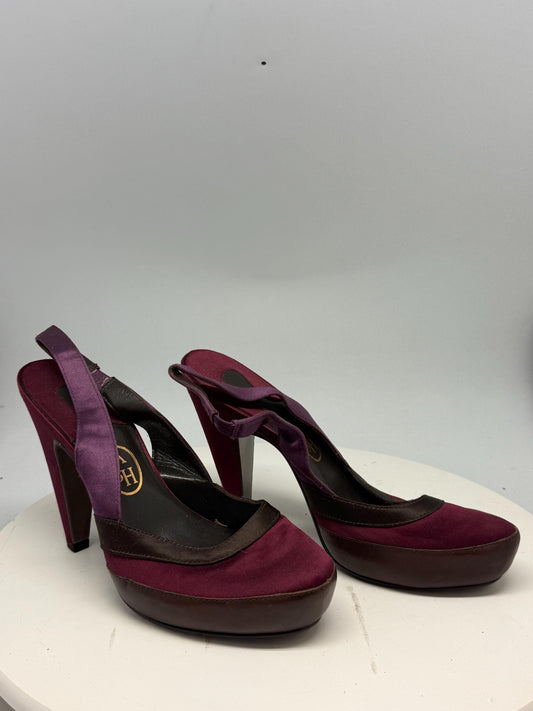 Burgundy Purple Luxury Heels