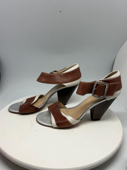 Pedro Miralles Brown and White High Heels — additional view 5