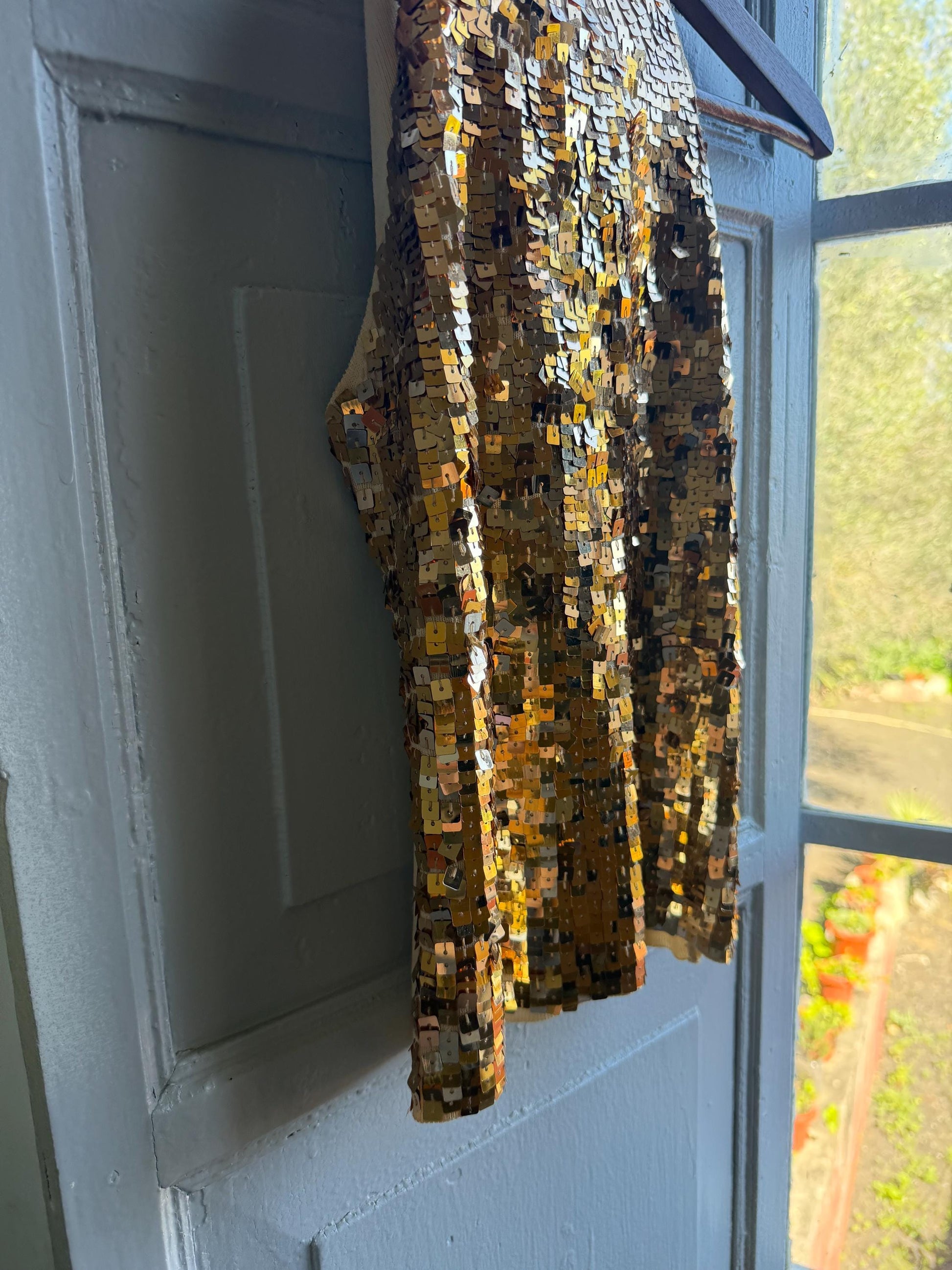 Gold Sequin Halter Neck Top — additional view 8