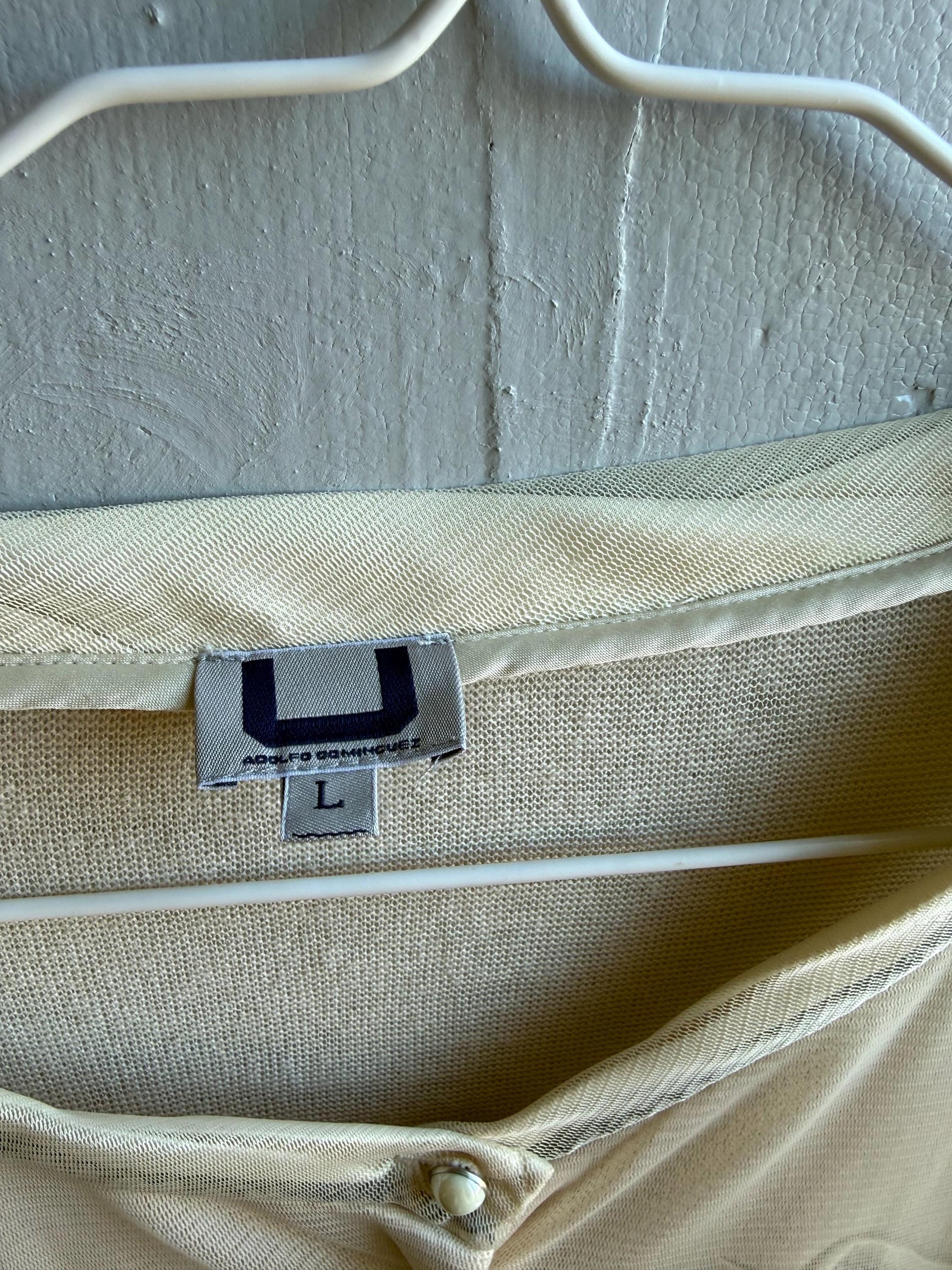 Adolfo Dominguez white blouse, minimalist chic spanish designer wear, L