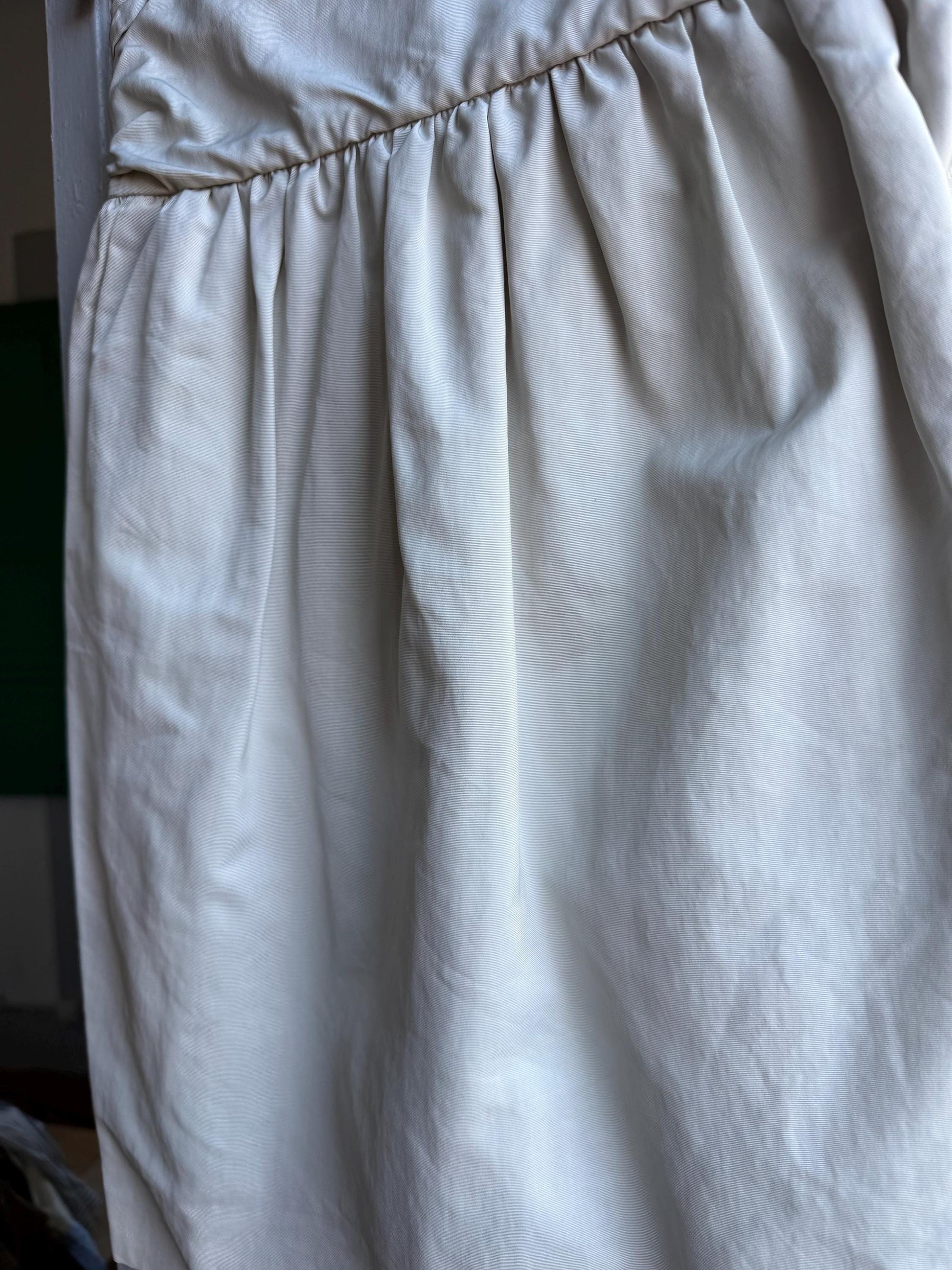 Beige High-Waist Skirt With Gathered Waistline — additional view 6