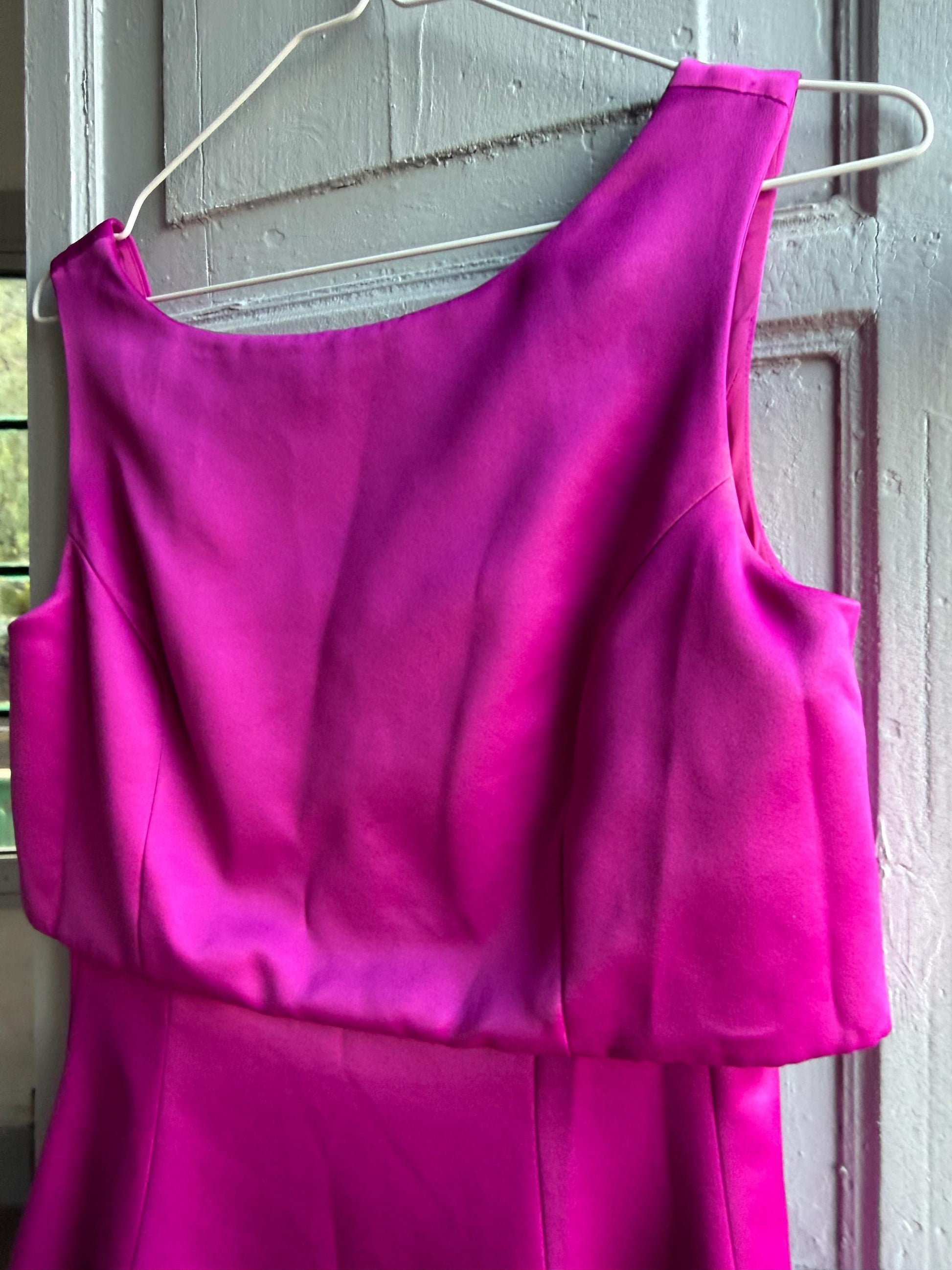 Adolfo Dominguez pink cocktail dress,mfit and-flare evening party wear, 38