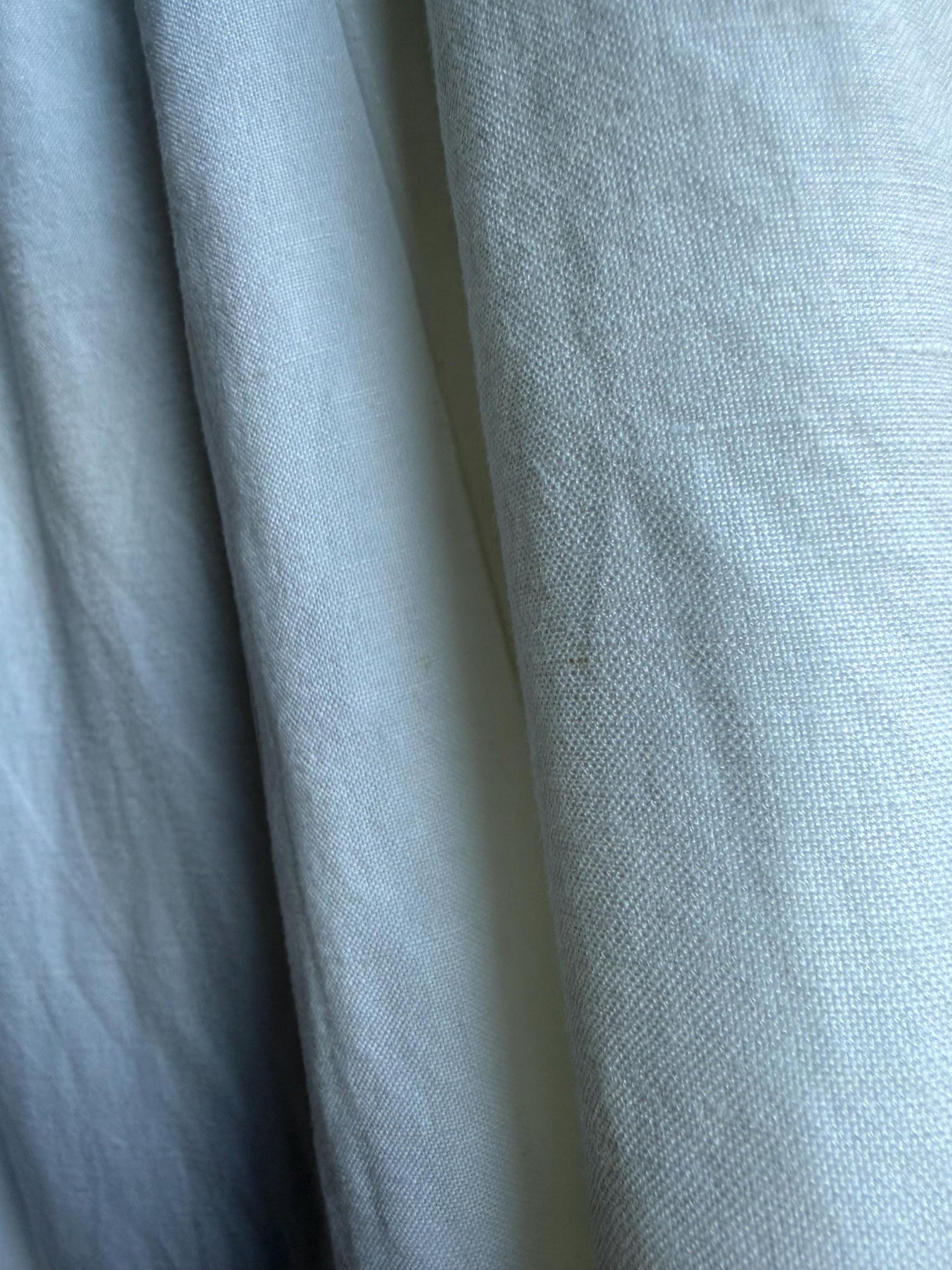 Cottagecore White Linen Blend Midi Skirt — additional view 13