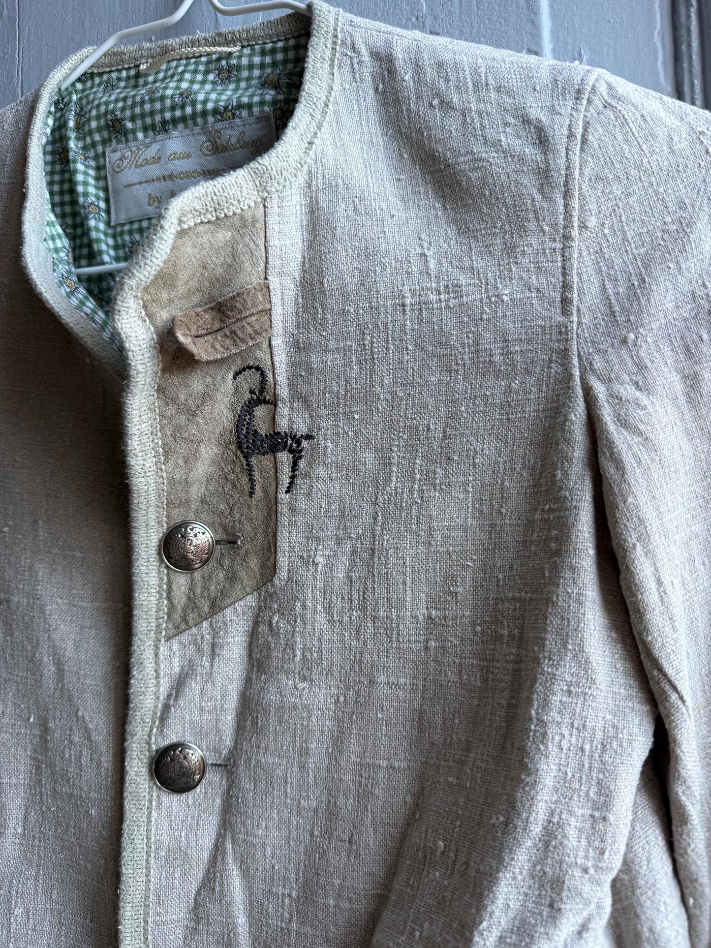 Vintage Linen Jacket for Kids — additional view 7