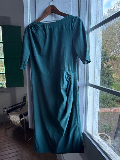 Teal Fitted Evening Dress by Max & Co. — additional view 5