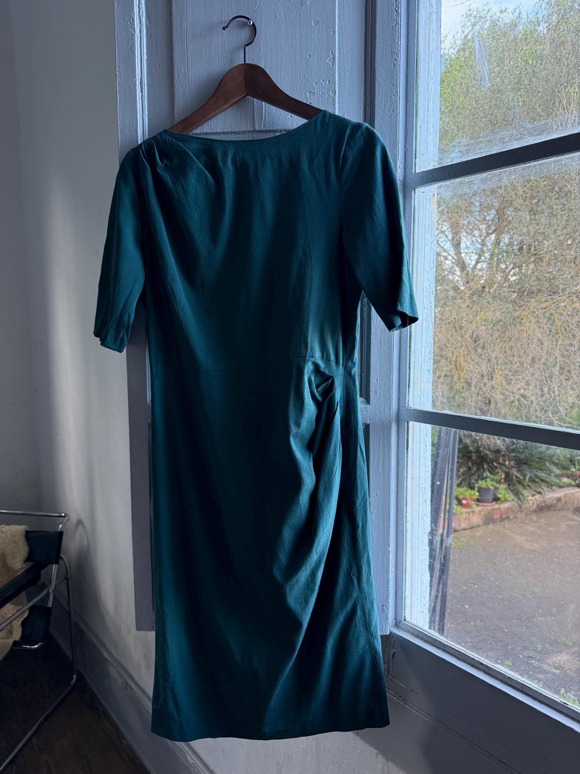 Teal Fitted Evening Dress by Max & Co. — additional view 8