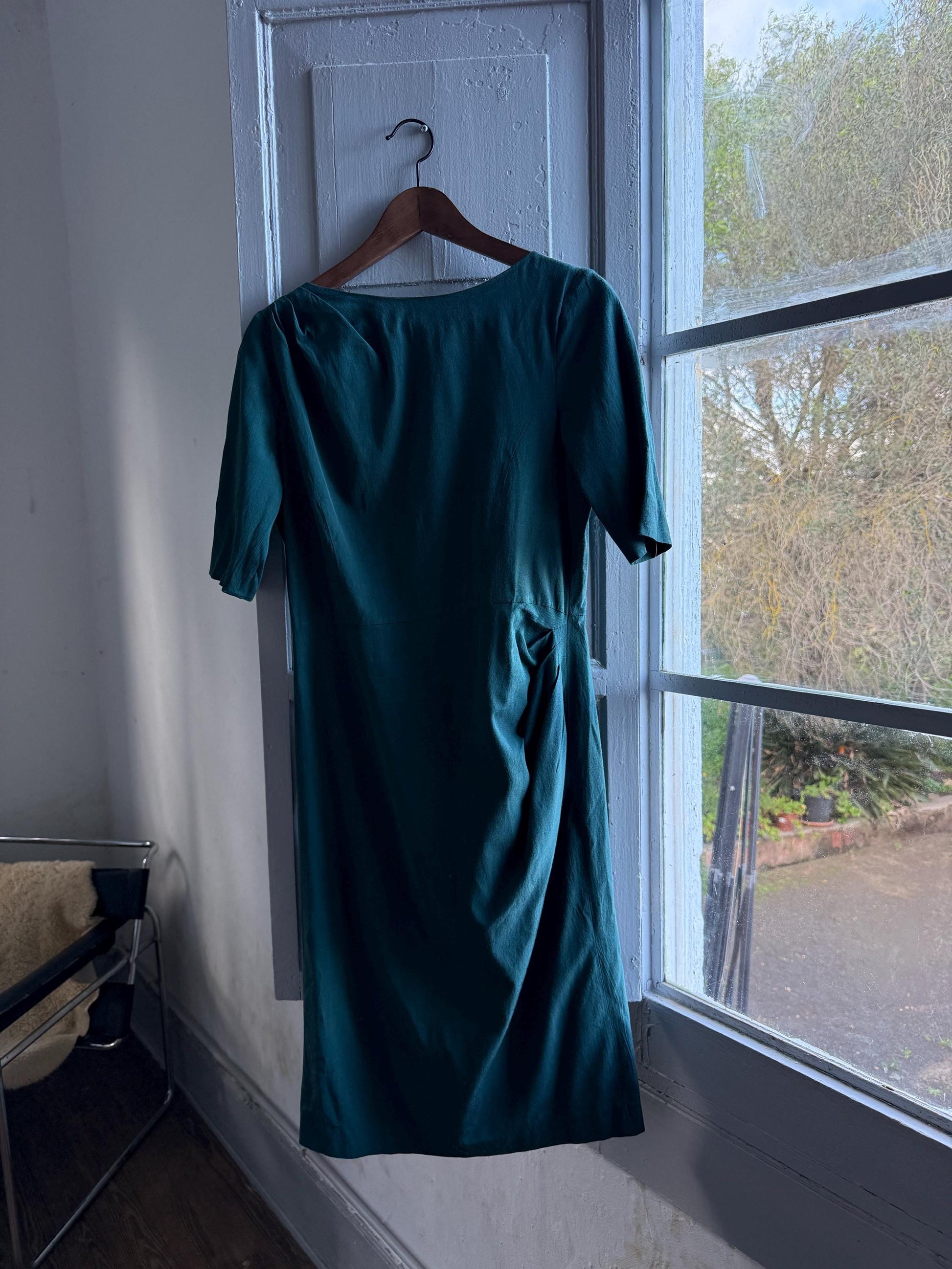 Teal Fitted Evening Dress by Max & Co. — additional view 7