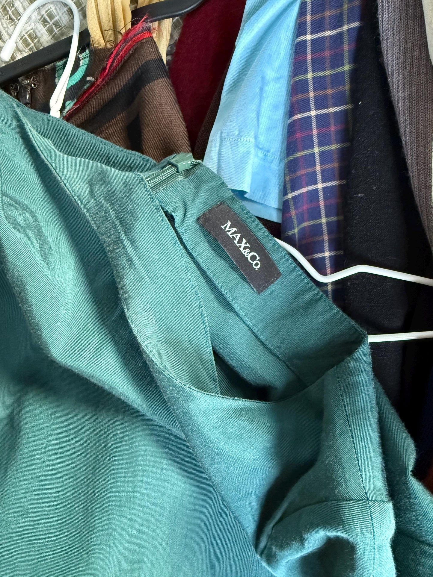 Teal Fitted Evening Dress by Max & Co. — additional view 14