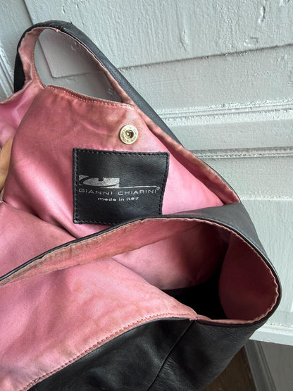 Gianni Chiarini Vintage Black Leather Bag — additional view 10