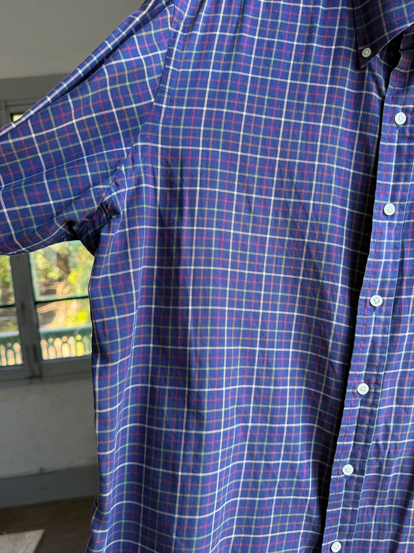 Vintage Ralph Lauren Blue Plaid Shirt — additional view 14