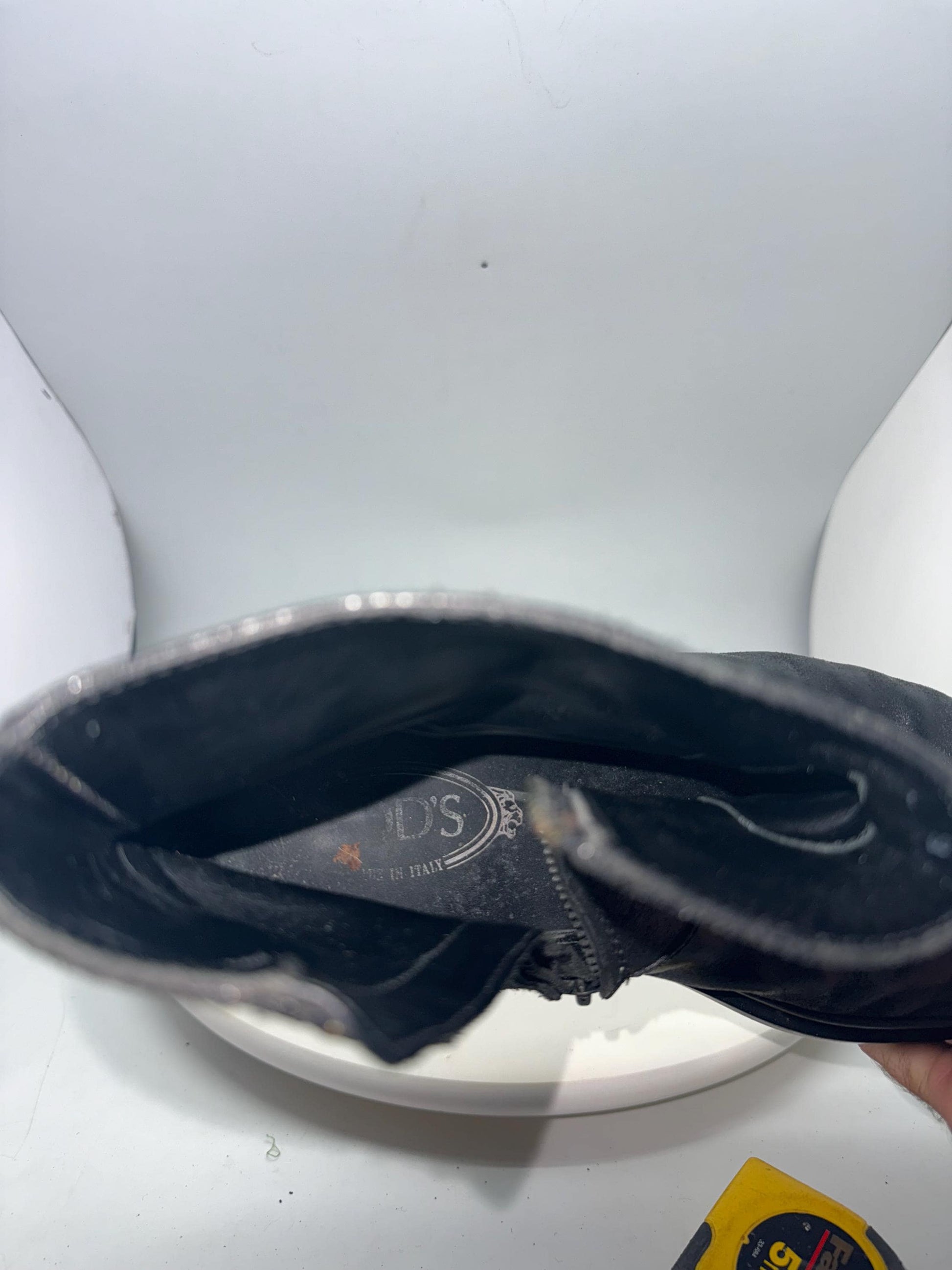Tod's Black Leather Ankle Boots for Men — additional view 18