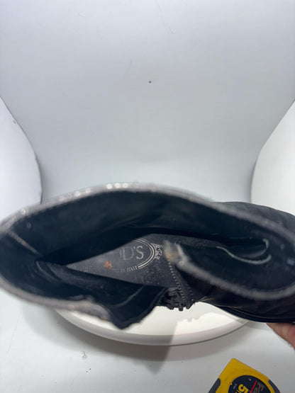 Tod's Black Leather Ankle Boots for Men — additional view 18
