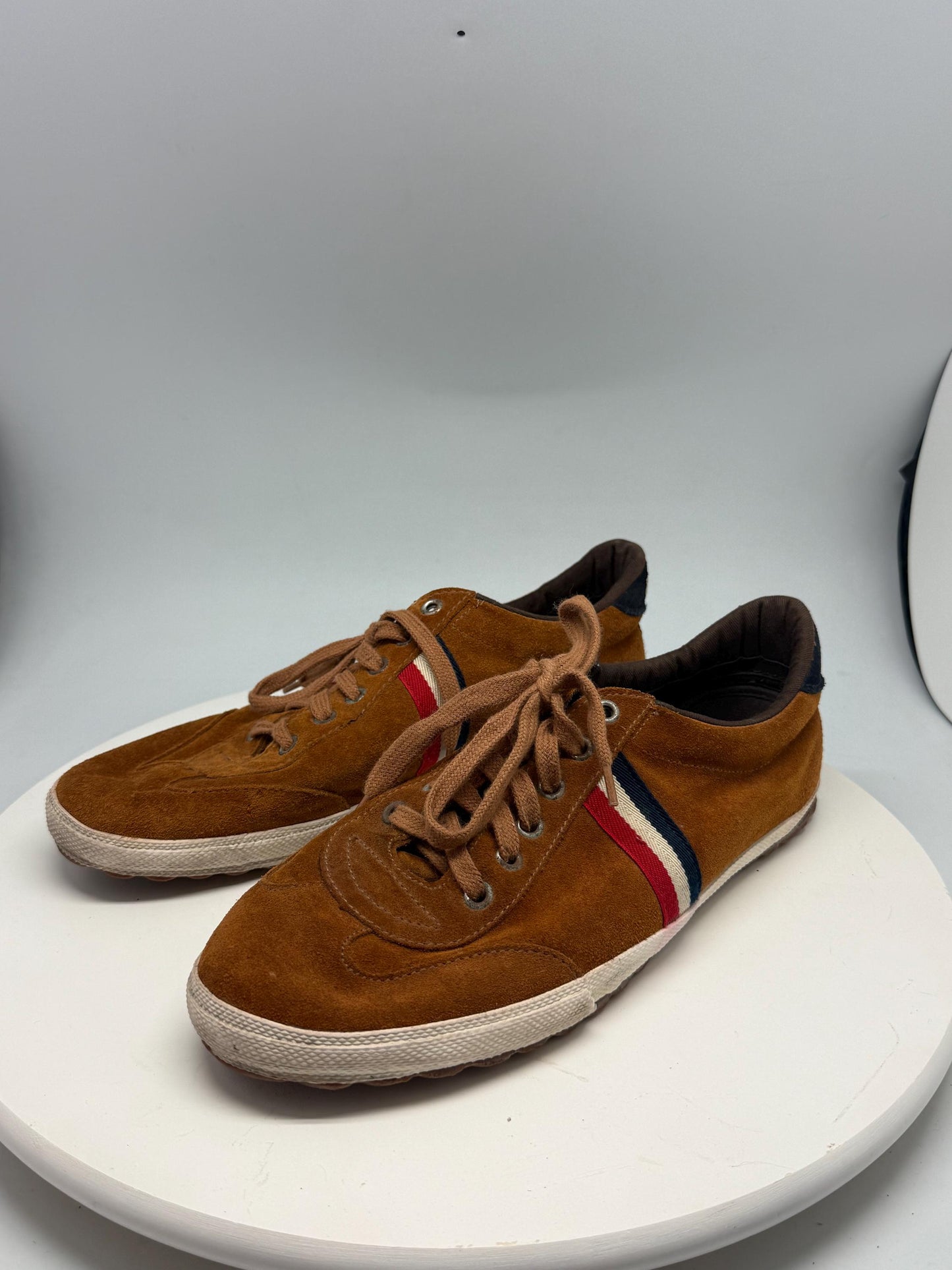 El Ganso Brown Suede Leather Shoes — back view