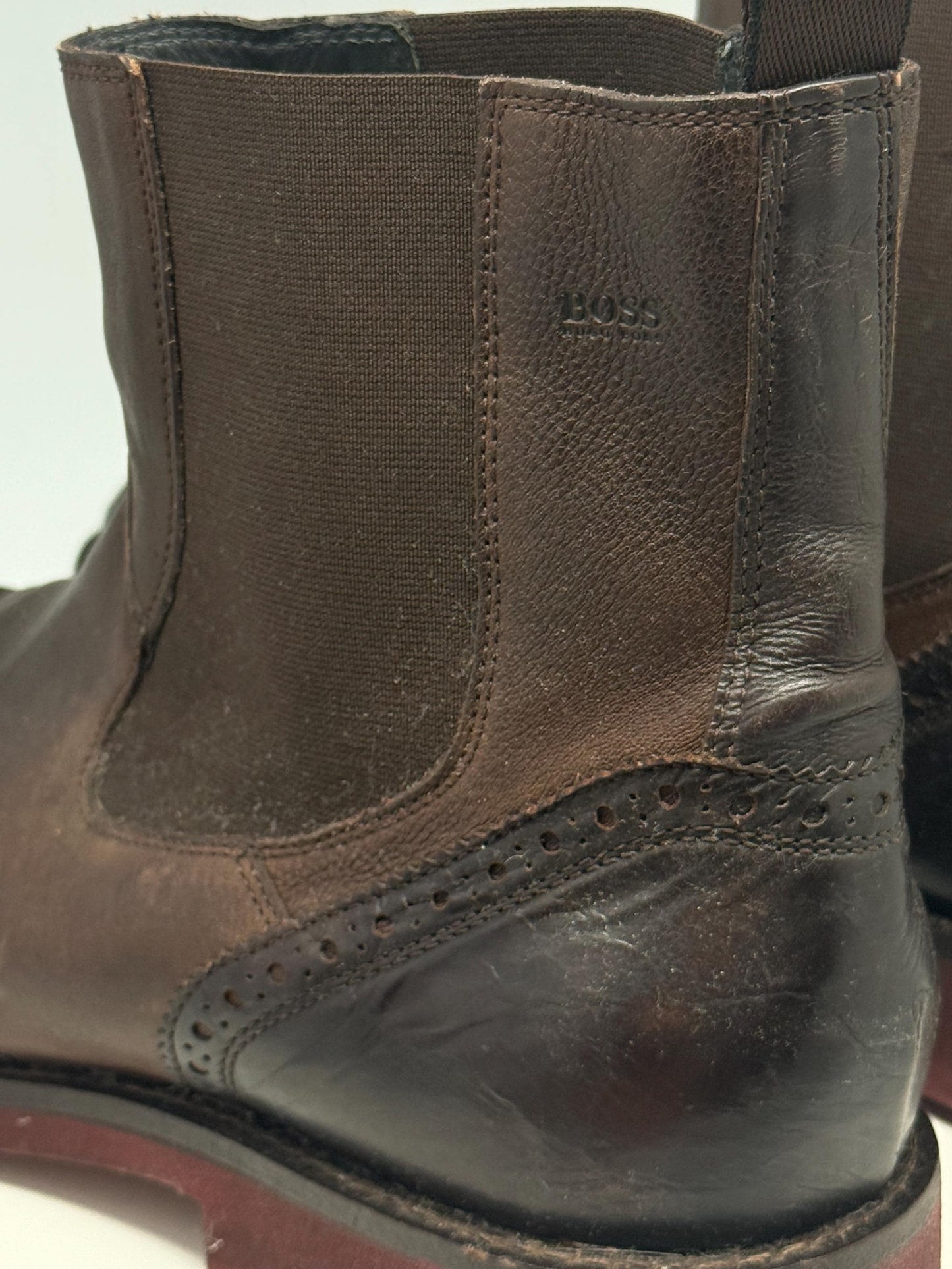 Brown Leather Chelsea Boots — additional view 7