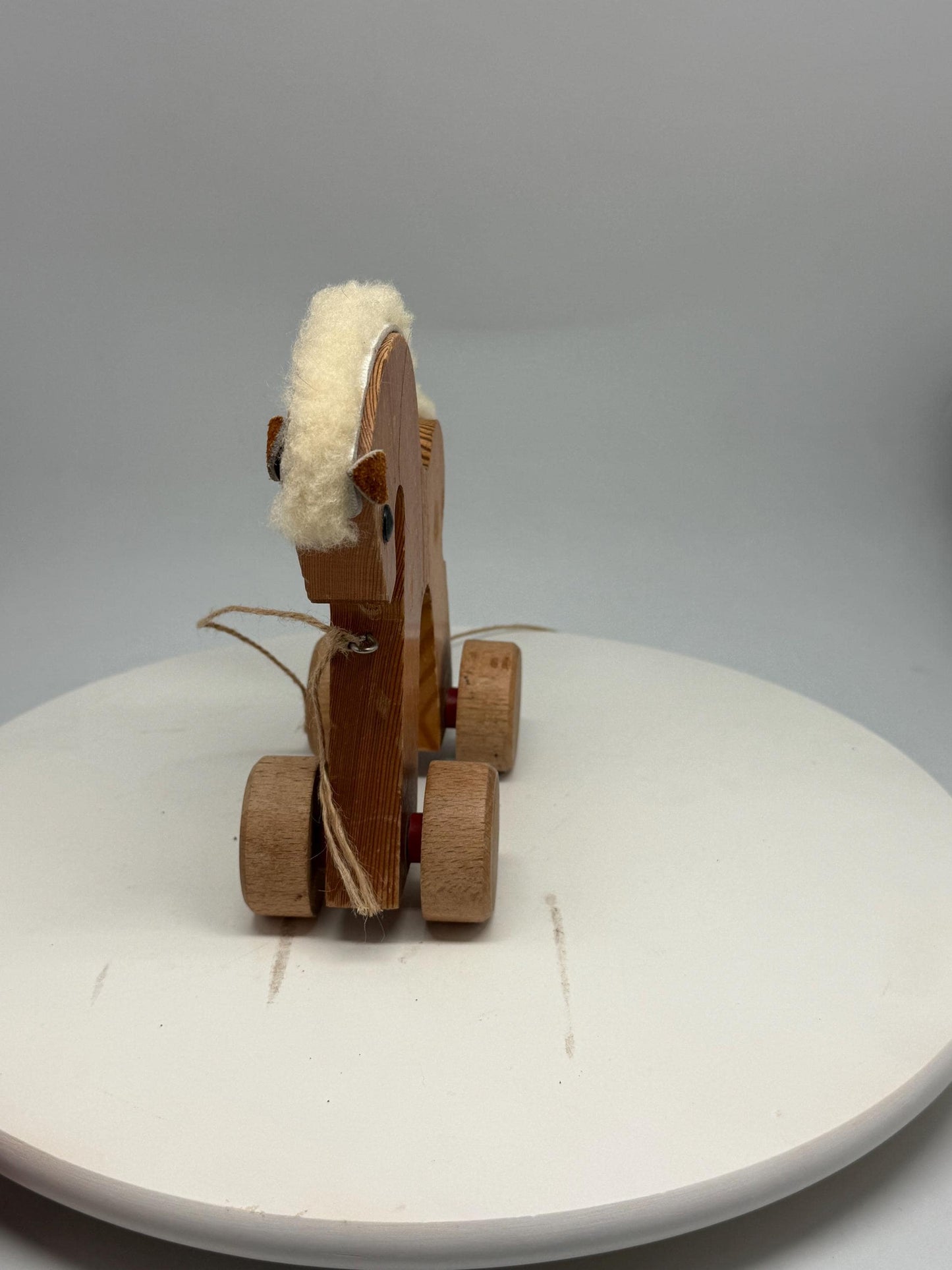 Handmade Vintage Wooden Rolling Playhorse — additional view 5