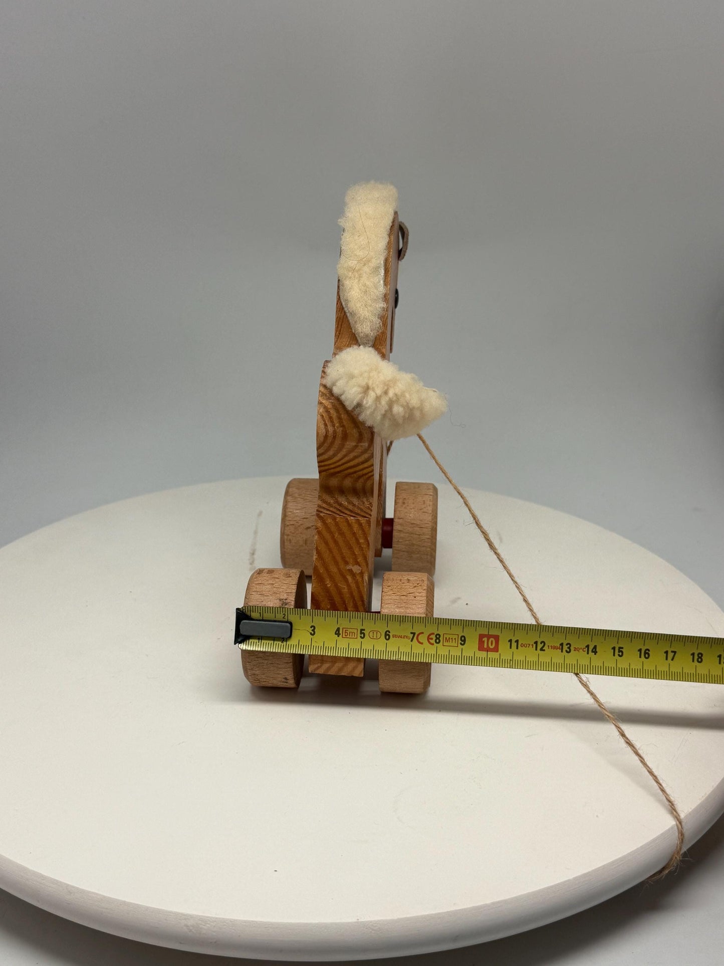 Handmade Vintage Wooden Rolling Playhorse — additional view 8