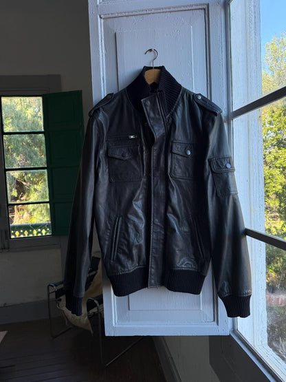 Rare Vintage Black Goat Leather Jacket — additional view 5