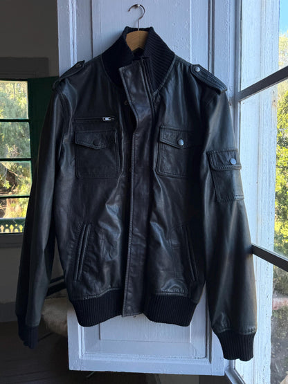 Rare Vintage Black Goat Leather Jacket — additional view 11