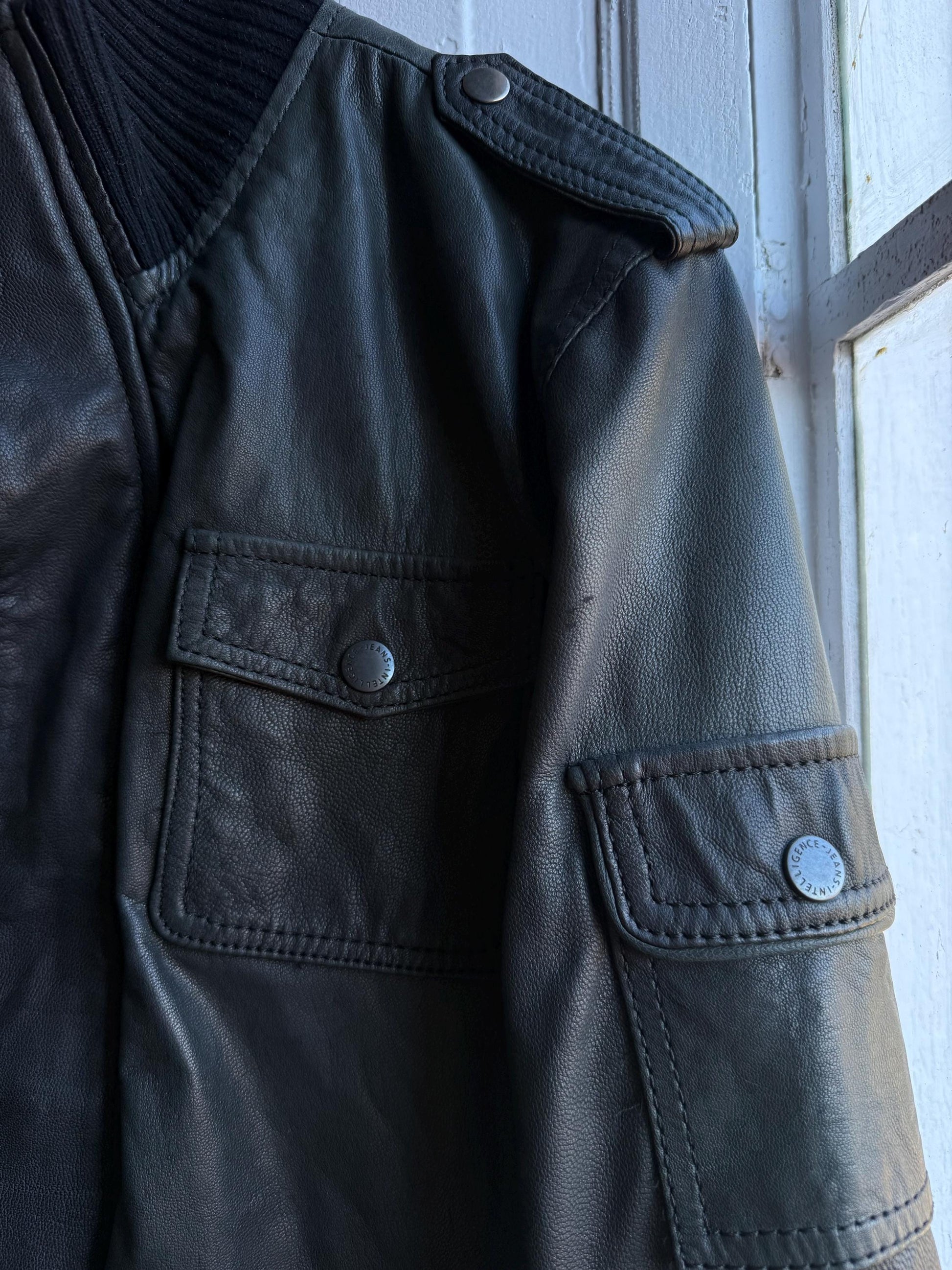 Rare Vintage Black Goat Leather Jacket — additional view 13