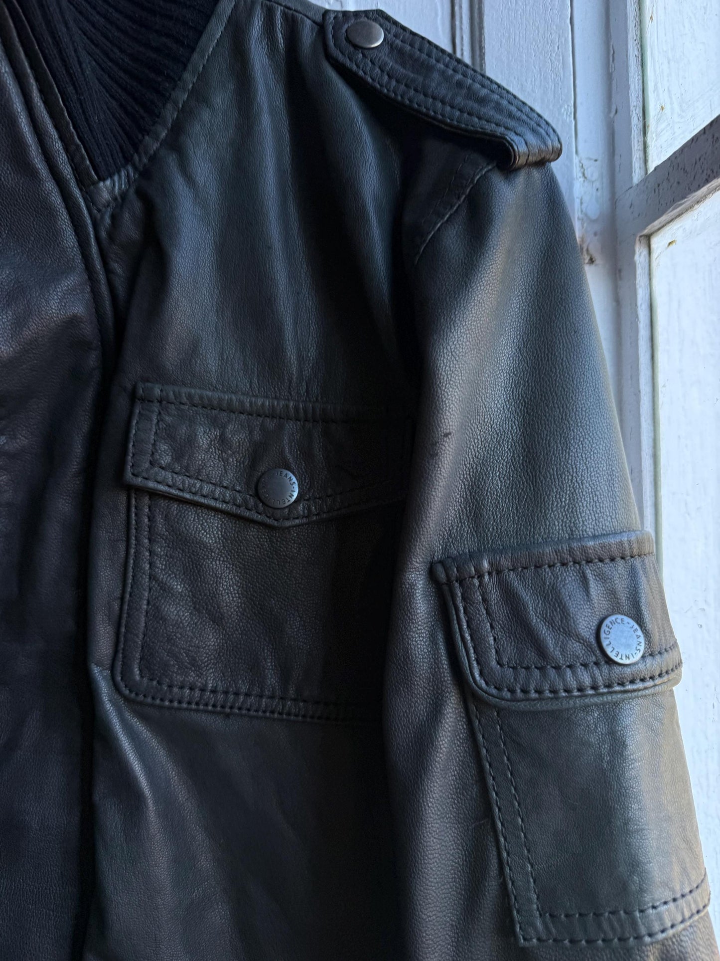 Rare Vintage Black Goat Leather Jacket — additional view 14