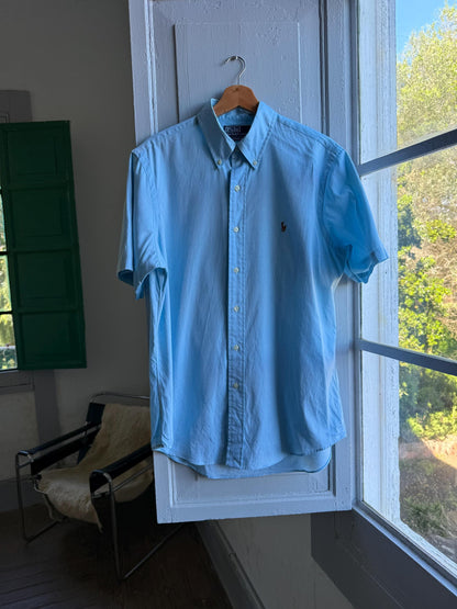 Light Blue Custom Fit Polo Shirt — detail