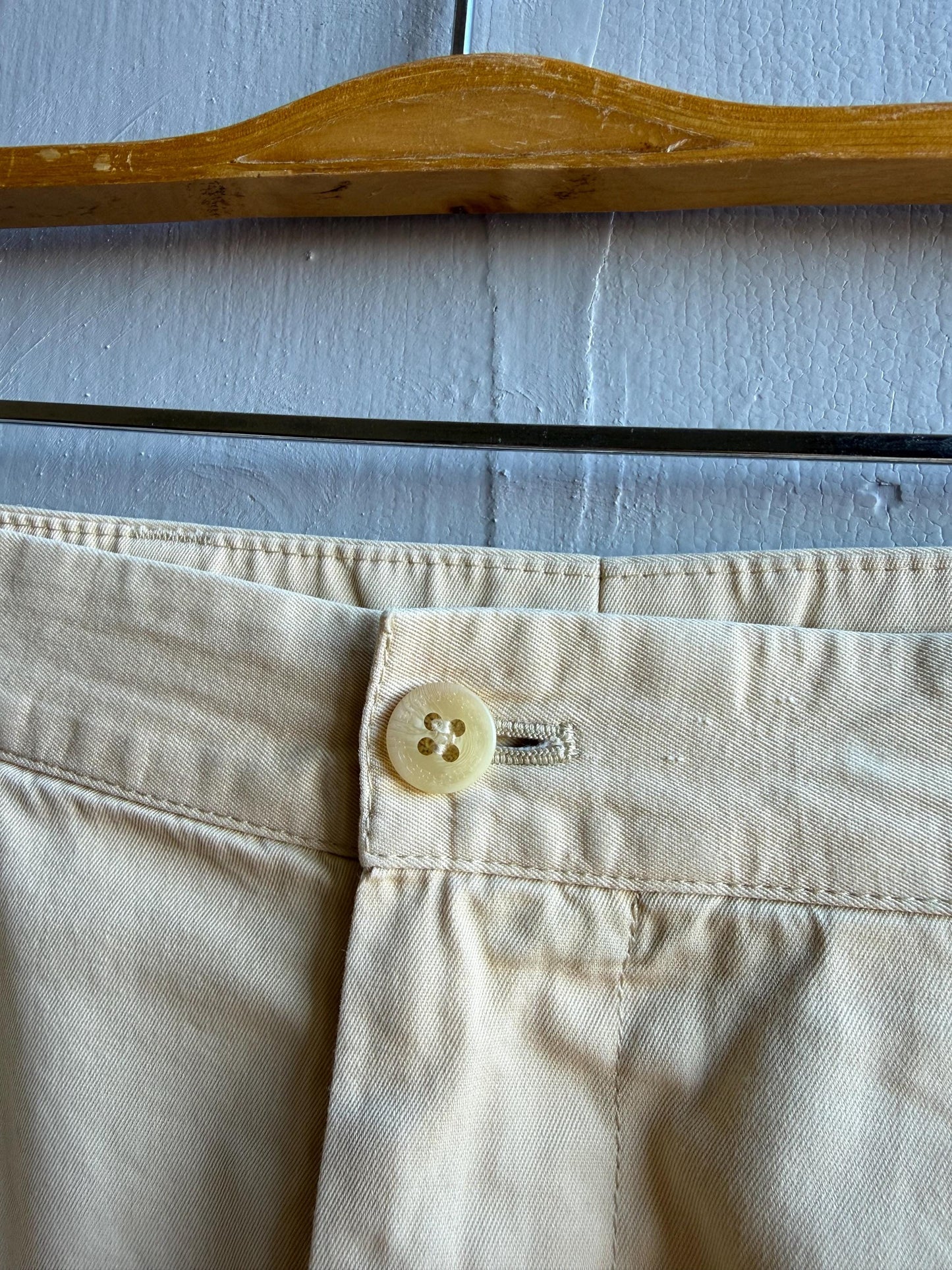 Burberry London Light Yellow Men's Trousers — additional view 10