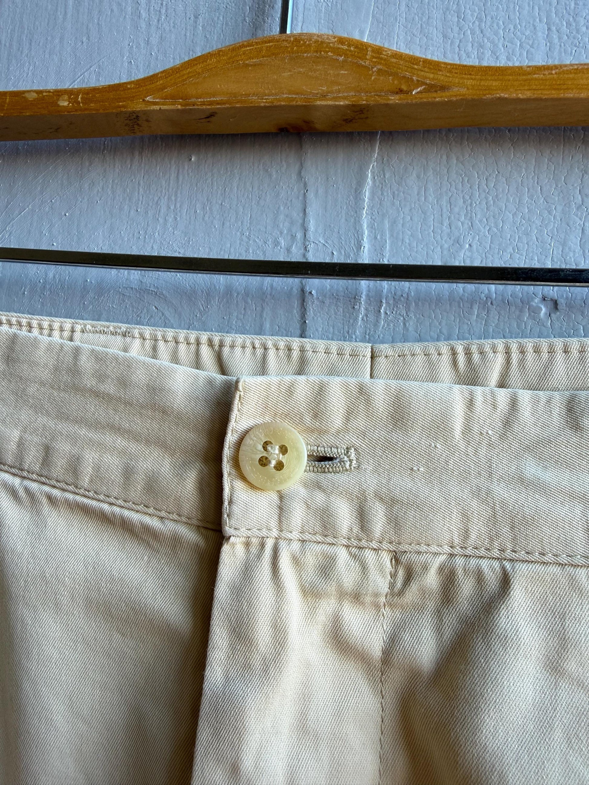 Burberry London Light Yellow Men's Trousers — additional view 10