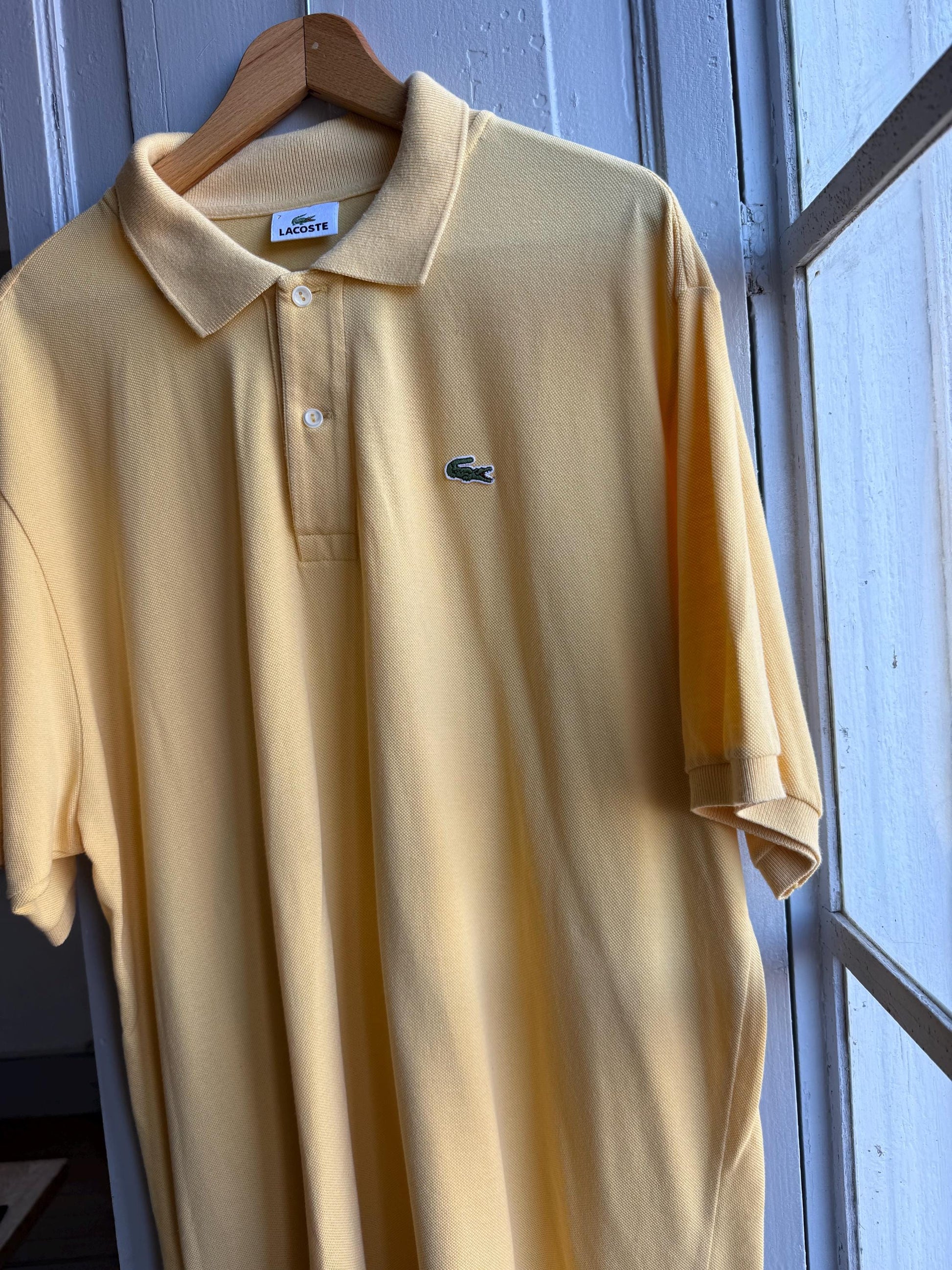 Vintage Yellow Lacoste Polo Shirt for Men — additional view 6