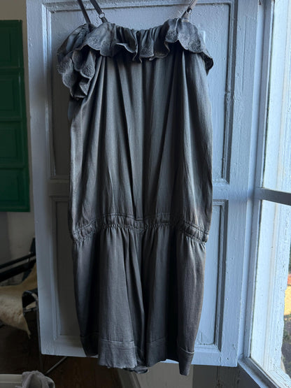 Grey Silk Jumpsuit by Spanish Designer — additional view 10