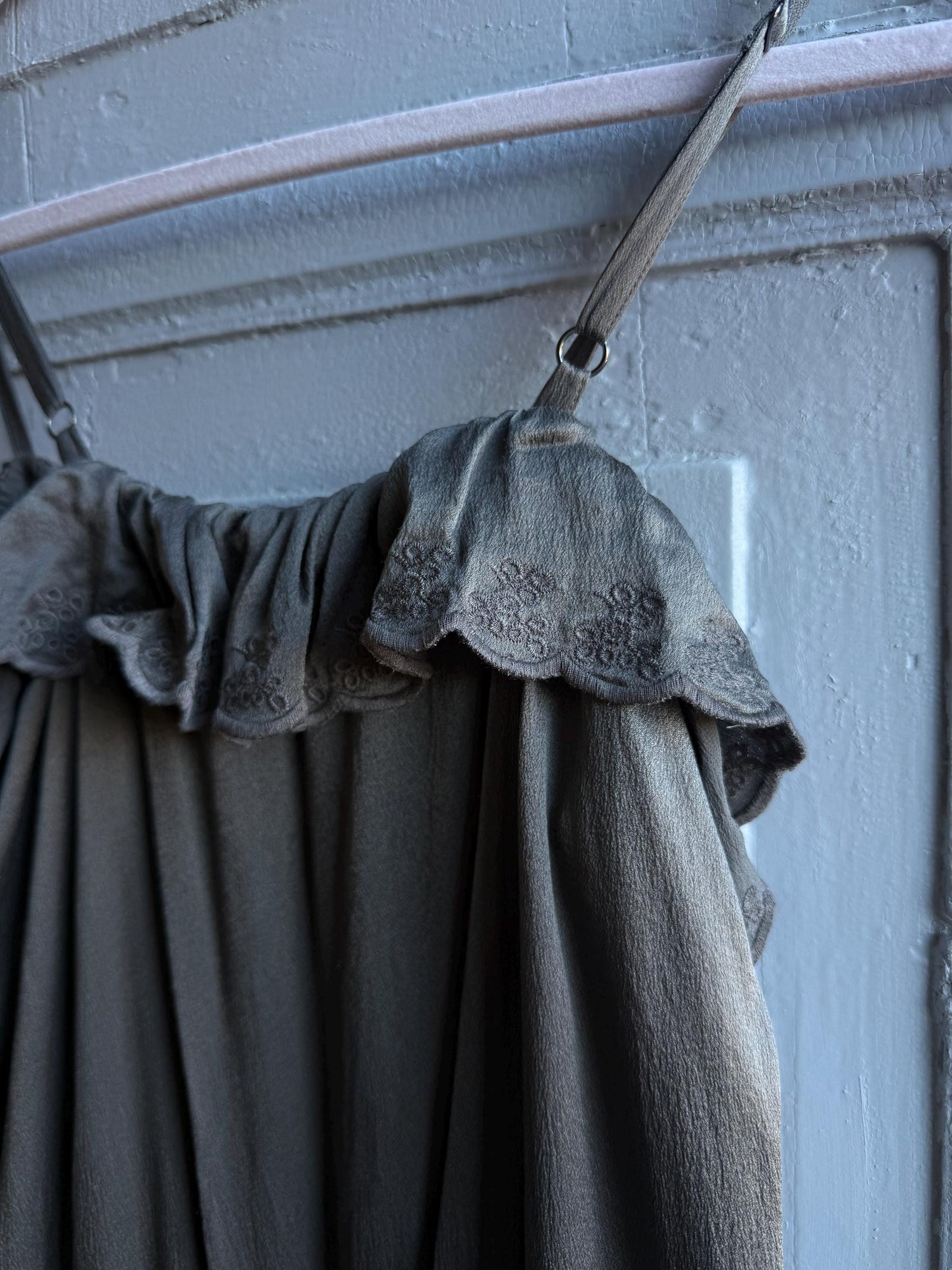 Grey Silk Jumpsuit by Spanish Designer — additional view 7