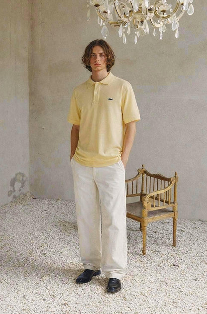 Vintage Yellow Lacoste Polo Shirt for Men