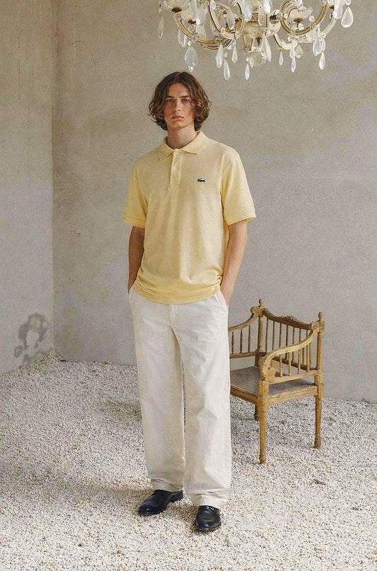 Vintage Yellow Lacoste Polo Shirt for Men