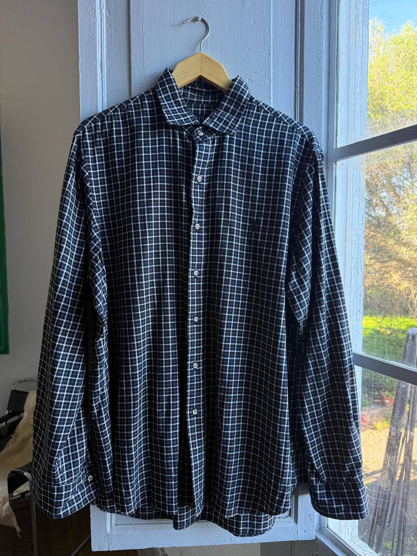 Polo Ralph Lauren Black White Plaid Shirt — additional view 11