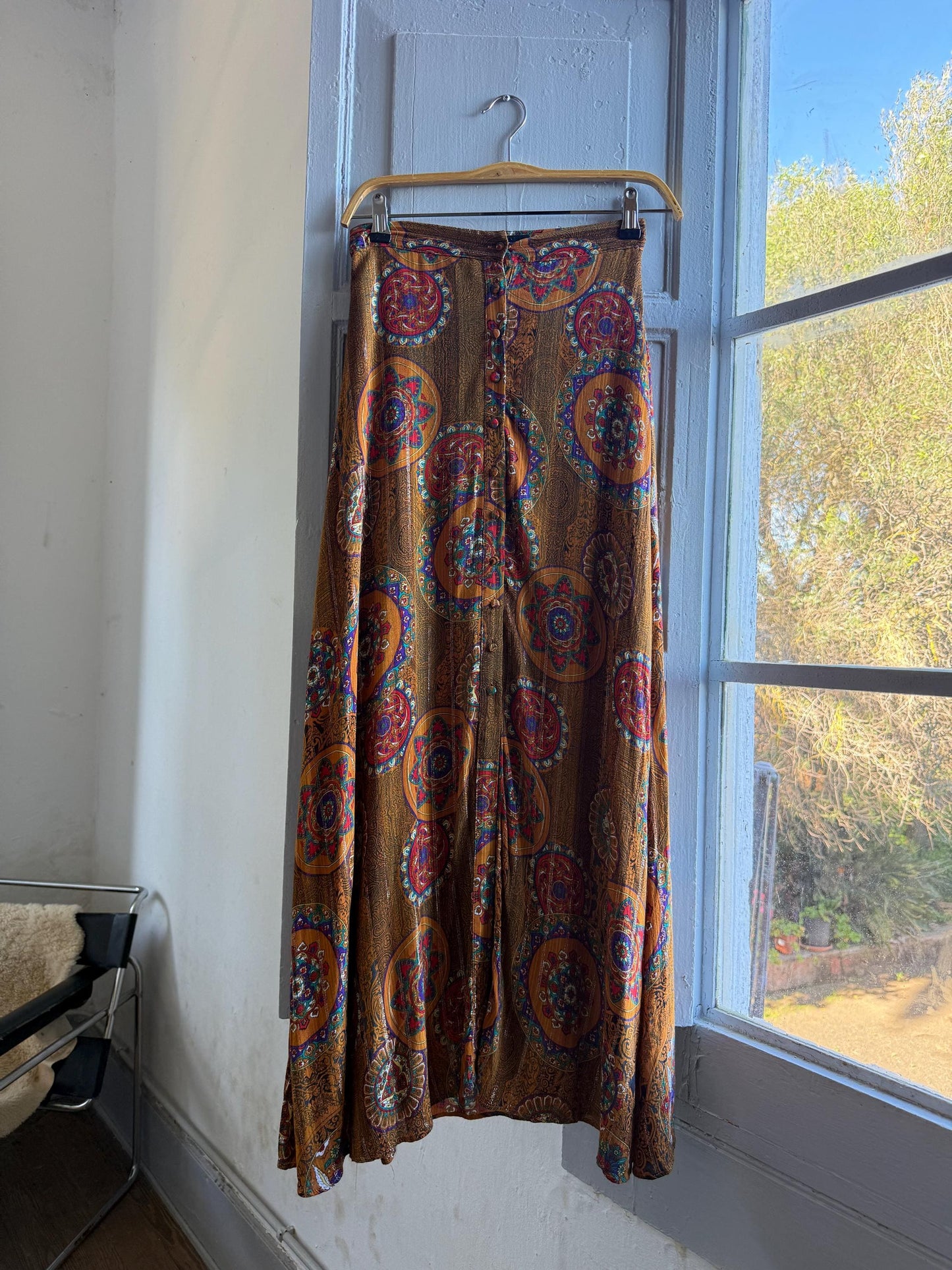 Vintage Desigual Floral Maxi Skirt — back view