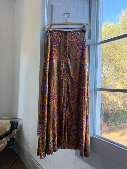 Vintage Desigual Floral Maxi Skirt — back view