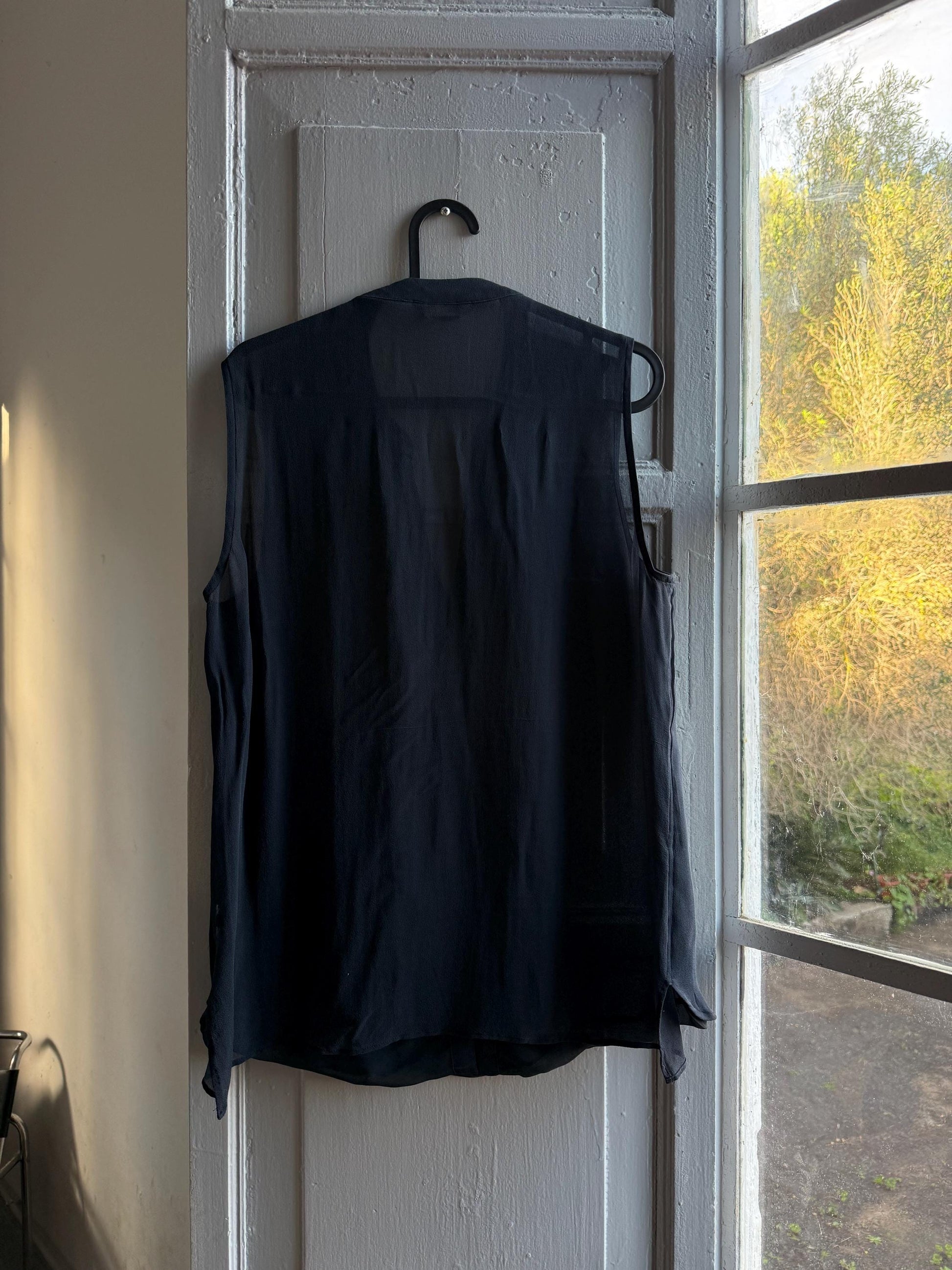 Dark Blue Sheer V-Neck Camisole — additional view 10