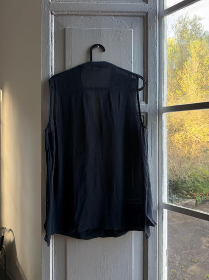 Dark Blue Sheer V-Neck Camisole — additional view 10