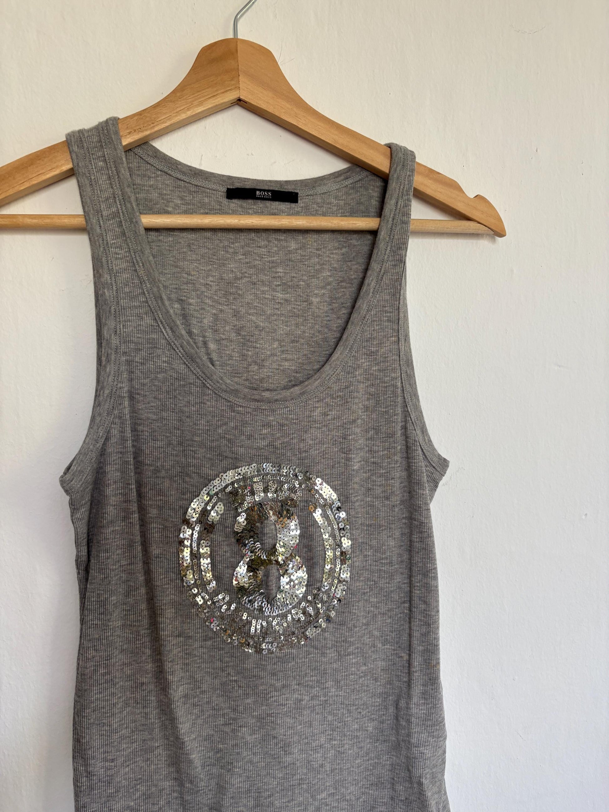 Grey Cotton Tank Top — additional view 5