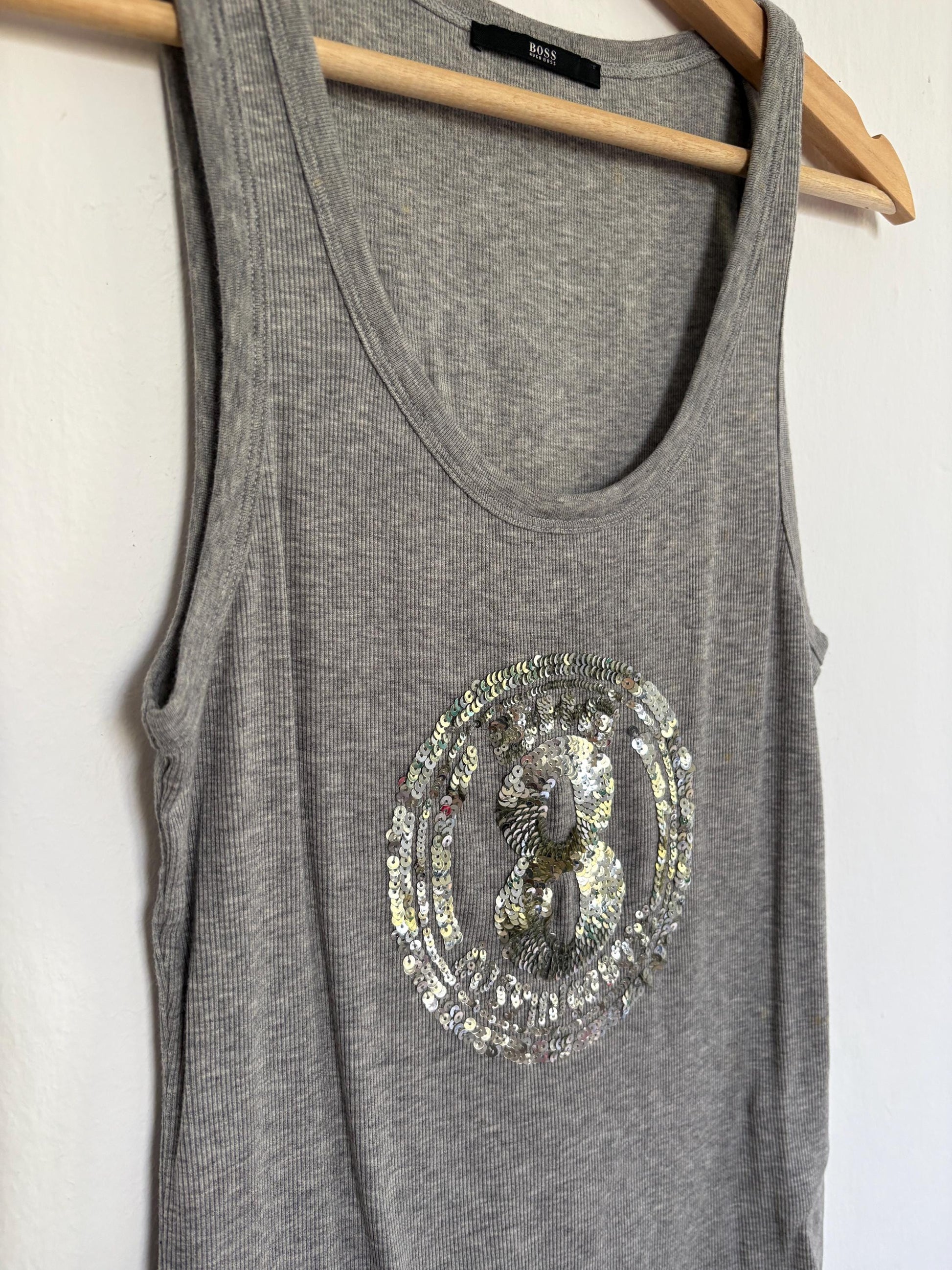 Grey Cotton Tank Top — additional view 8