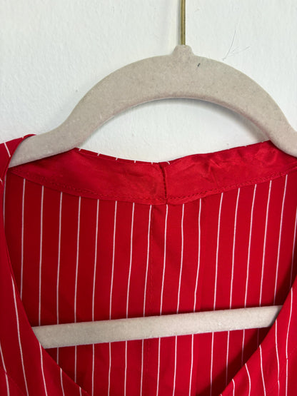 70s Vintage Red Striped Blouse — additional view 8