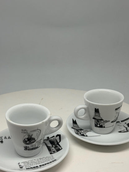 Vintage Bialetti Porcelain Espresso Cups Set — additional view 7