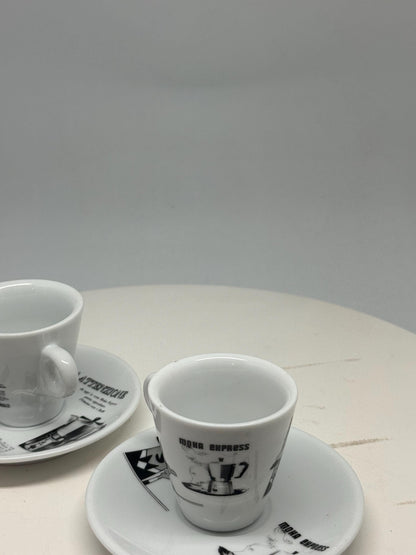 Vintage Bialetti Porcelain Espresso Cups Set — additional view 8